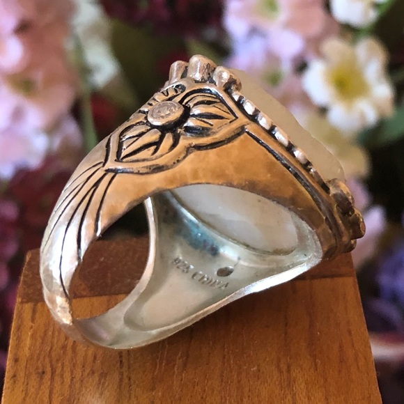 Silpada Sterling Druzy CZ Beauty in the Rough Ring - Picture 4 of 13